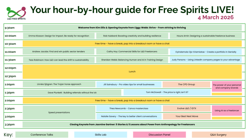 Free Spirits LIVE 26 Spring Agenda