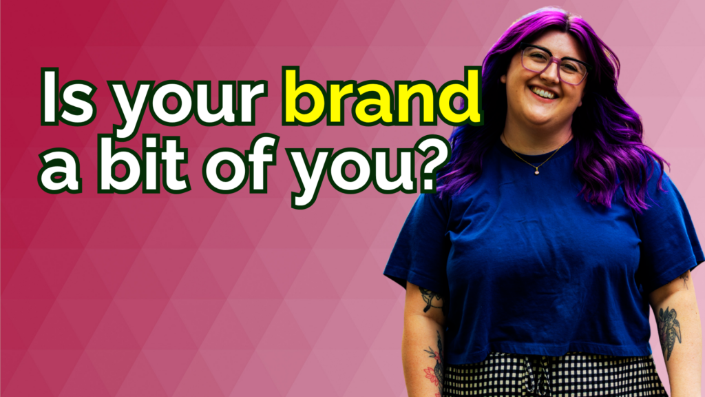 Picture of Anja Drop with text reading is your brand a bit of you